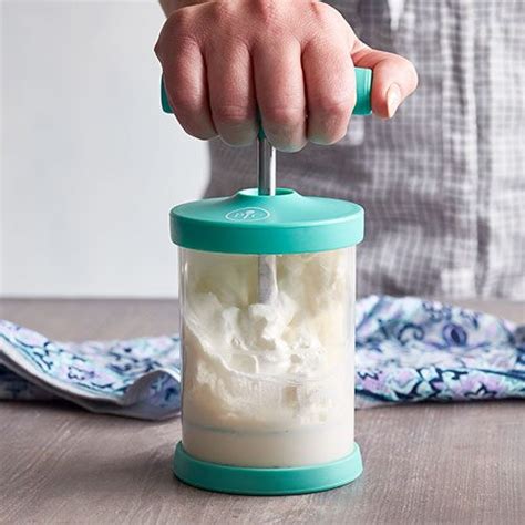 Soak the almonds in the soaking water for four hours. . Pampered chef whip cream maker